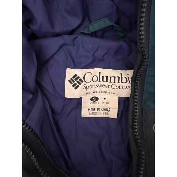 Vintage‎ Columbia Jacket Womens Medium Green Windbreaker Full Zip - Picture 4 of 8